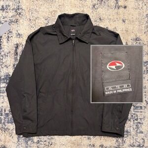 VTG 1998 Nike Tiger Woods Yin Yang Jacket Mens XL Black Back Center Swoosh Zip